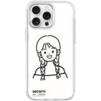 For iPhone 15 Pro / Transparent White