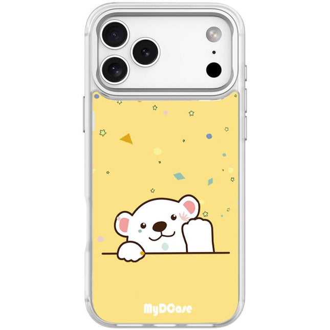 Waving Little Bear Pattern Magnetic Phone Case, For iPhone 17 Pro Max, For iPhone 17 Pro, For iPhone 17, For iPhone Air