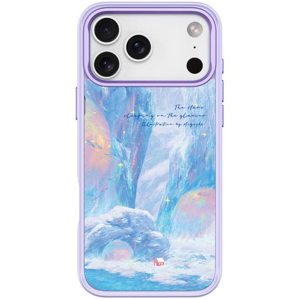 Glacier Red House Pattern Magnetic Phone Case, For iPhone 17 Pro Max, For iPhone 17 Pro, For iPhone 17, For iPhone Air