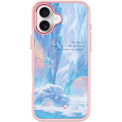 Glacier Red House Pattern Magnetic Phone Case, For iPhone 17 Pro Max, For iPhone 17 Pro, For iPhone 17, For iPhone Air