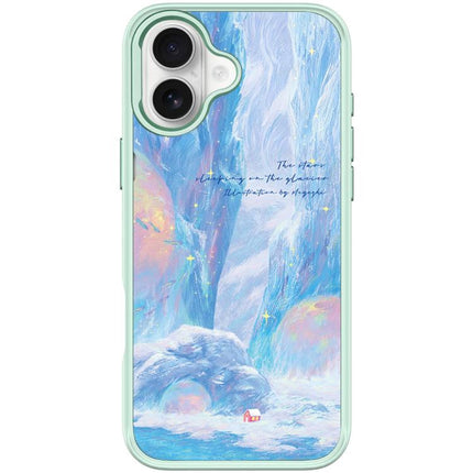 Glacier Red House Pattern Magnetic Phone Case, For iPhone 17 Pro Max, For iPhone 17 Pro, For iPhone 17, For iPhone Air