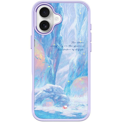 Glacier Red House Pattern Magnetic Phone Case, For iPhone 17 Pro Max, For iPhone 17 Pro, For iPhone 17, For iPhone Air