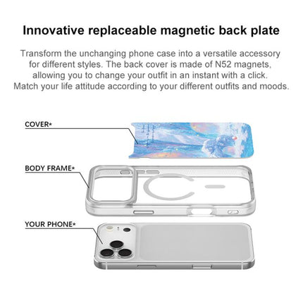 Glacier Red House Pattern Magnetic Phone Case, For iPhone 17 Pro Max, For iPhone 17 Pro, For iPhone 17, For iPhone Air