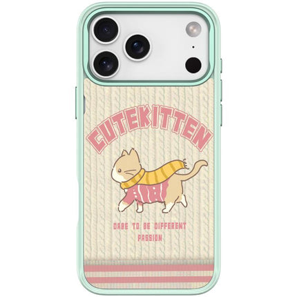 Adorable Woolen Cat Pattern Magnetic Phone Case, For iPhone 17 Pro Max, For iPhone 17 Pro, For iPhone 17, For iPhone Air