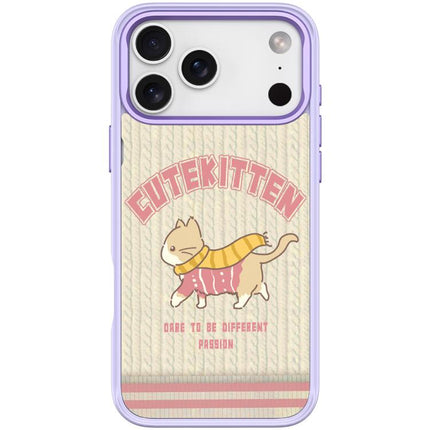 Adorable Woolen Cat Pattern Magnetic Phone Case, For iPhone 17 Pro Max, For iPhone 17 Pro, For iPhone 17, For iPhone Air