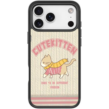 Adorable Woolen Cat Pattern Magnetic Phone Case, For iPhone 17 Pro Max, For iPhone 17 Pro, For iPhone 17, For iPhone Air