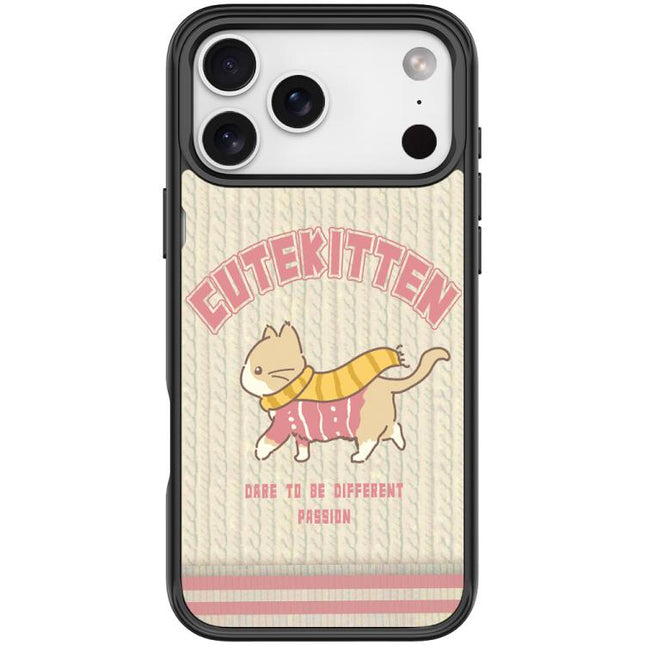 Adorable Woolen Cat Pattern Magnetic Phone Case, For iPhone 17 Pro Max, For iPhone 17 Pro, For iPhone 17, For iPhone Air