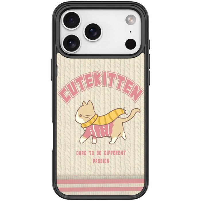 Adorable Woolen Cat Pattern Magnetic Phone Case, For iPhone 17 Pro Max, For iPhone 17 Pro, For iPhone 17, For iPhone Air