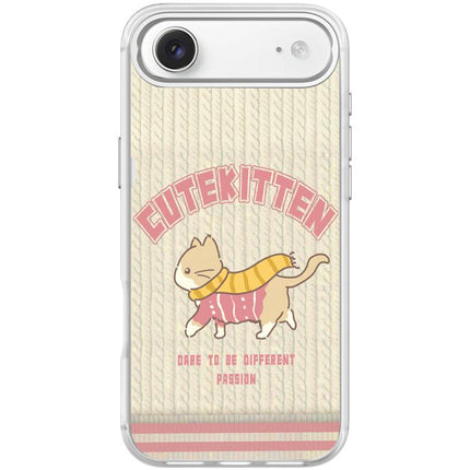 Adorable Woolen Cat Pattern Magnetic Phone Case, For iPhone 17 Pro Max, For iPhone 17 Pro, For iPhone 17, For iPhone Air