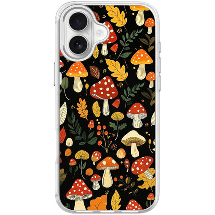 Jungle Mushrooms Pattern Magnetic Phone Case, For iPhone 17 Pro Max, For iPhone 17 Pro, For iPhone 17, For iPhone Air