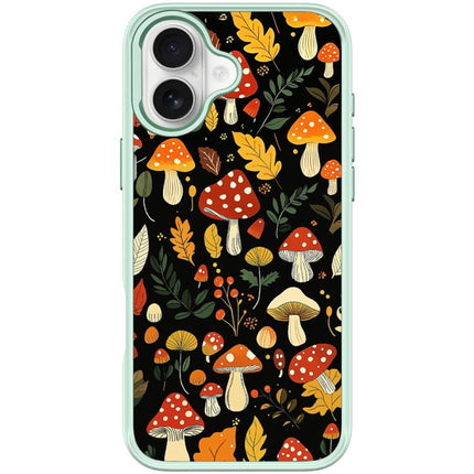 Jungle Mushrooms Pattern Magnetic Phone Case, For iPhone 17 Pro Max, For iPhone 17 Pro, For iPhone 17, For iPhone Air