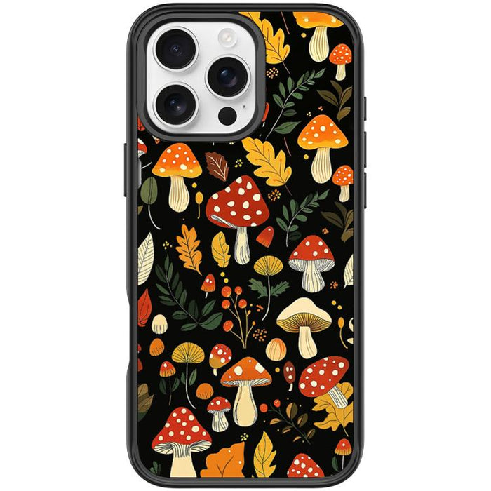 Jungle Mushrooms Pattern Magnetic Phone Case, For iPhone 16 Pro Max, For iPhone 16 Pro, For iPhone 15 Pro Max, For iPhone 15 Pro