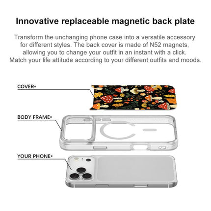 Jungle Mushrooms Pattern Magnetic Phone Case, For iPhone 17 Pro Max, For iPhone 17 Pro, For iPhone 17, For iPhone Air