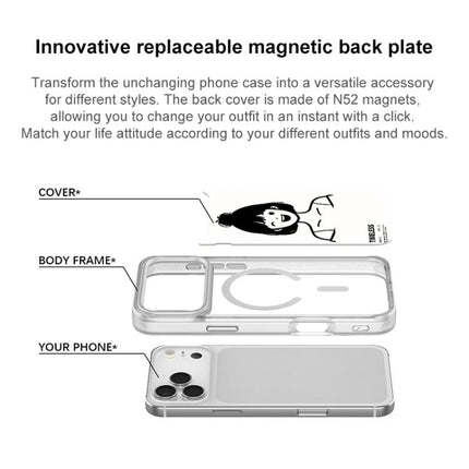 Sketch Style Short Hair Girl Pattern Magnetic Phone Case, For iPhone 17 Pro Max, For iPhone 17 Pro, For iPhone 17, For iPhone Air