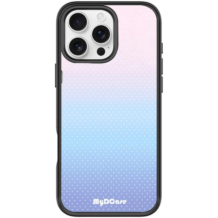 Sky Blue Dots Pattern Magnetic Phone Case, For iPhone 16 Pro Max, For iPhone 16 Pro, For iPhone 15 Pro Max, For iPhone 15 Pro