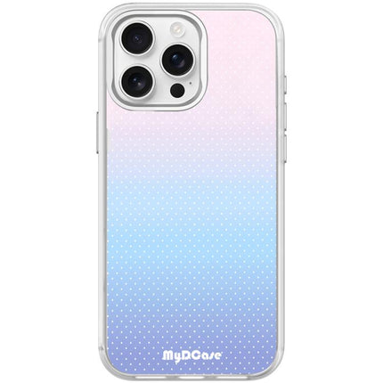 Sky Blue Dots Pattern Magnetic Phone Case, For iPhone 16 Pro Max, For iPhone 16 Pro, For iPhone 15 Pro Max, For iPhone 15 Pro