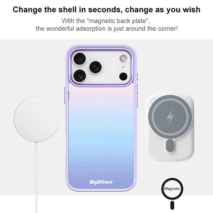 Sky Blue Dots Pattern Magnetic Phone Case, For iPhone 17 Pro Max, For iPhone 17 Pro, For iPhone 17, For iPhone Air