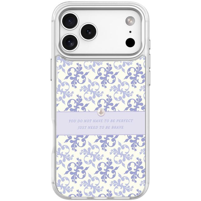 Light Purple Flower Pattern Magnetic Phone Case, For iPhone 17 Pro Max, For iPhone 17 Pro, For iPhone 17, For iPhone Air