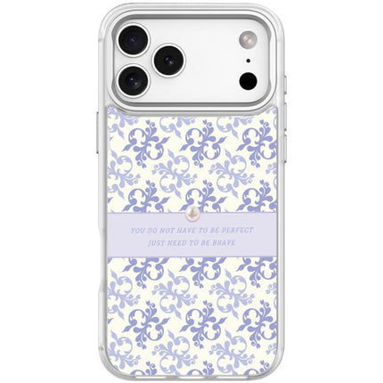 Light Purple Flower Pattern Magnetic Phone Case, For iPhone 17 Pro Max, For iPhone 17 Pro, For iPhone 17, For iPhone Air