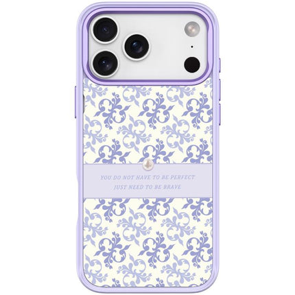 Light Purple Flower Pattern Magnetic Phone Case, For iPhone 17 Pro Max, For iPhone 17 Pro, For iPhone 17, For iPhone Air