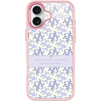 Light Purple Flower Pattern Magnetic Phone Case, For iPhone 17 Pro Max, For iPhone 17 Pro, For iPhone 17, For iPhone Air