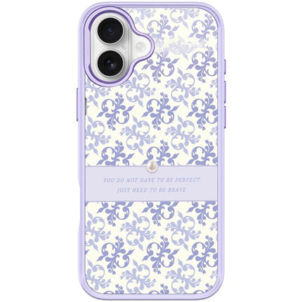Light Purple Flower Pattern Magnetic Phone Case, For iPhone 17 Pro Max, For iPhone 17 Pro, For iPhone 17, For iPhone Air