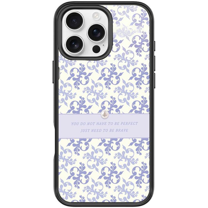 Light Purple Flower Pattern Magnetic Phone Case, For iPhone 16 Pro Max, For iPhone 16 Pro, For iPhone 15 Pro Max, For iPhone 15 Pro