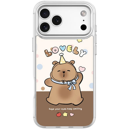 Adorable Little Capybara Pattern Magnetic Phone Case, For iPhone 17 Pro Max, For iPhone 17 Pro, For iPhone 17, For iPhone Air