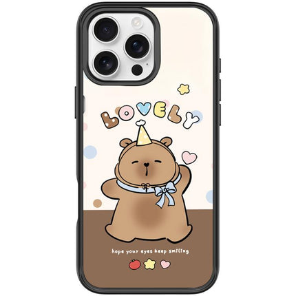 Adorable Little Capybara Pattern Magnetic Phone Case, For iPhone 16 Pro Max, For iPhone 16 Pro, For iPhone 15 Pro Max, For iPhone 15 Pro