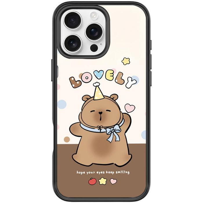 Adorable Little Capybara Pattern Magnetic Phone Case, For iPhone 16 Pro Max, For iPhone 16 Pro, For iPhone 15 Pro Max, For iPhone 15 Pro