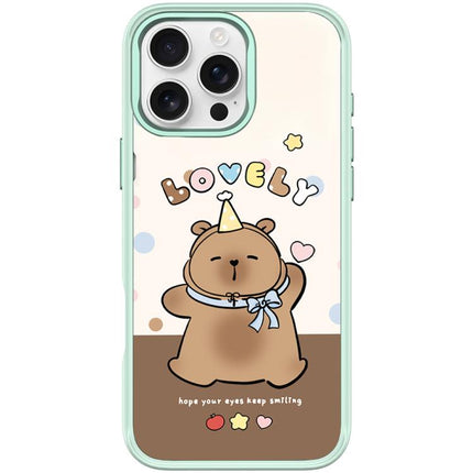 Adorable Little Capybara Pattern Magnetic Phone Case, For iPhone 16 Pro Max, For iPhone 16 Pro, For iPhone 15 Pro Max, For iPhone 15 Pro