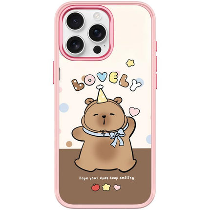 Adorable Little Capybara Pattern Magnetic Phone Case, For iPhone 16 Pro Max, For iPhone 16 Pro, For iPhone 15 Pro Max, For iPhone 15 Pro