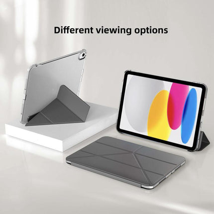 Mutural JingYa Series Y-shaped Multi-fold Vegan Leather Tablet Case, For iPad 2025 / 2022, For iPad Air 13 2026 / 2025 / 2024, For iPad Air 11 2026 / 2025 / 2024, For iPad Pro 13 2025 / 2024, For iPad Pro 11 2025 / 2024, For iPad Pro 11 2022 / 2021 / 2020