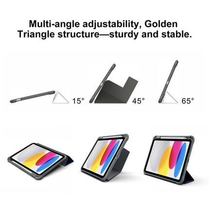 Mutural LiShi Series Y-shaped Multi-fold Vegan Leather Tablet Case, For iPad 2025 / 2022, For iPad Air 11 2026 / 2025 / 2024