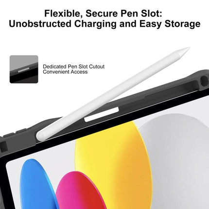 Mutural LiShi Series Y-shaped Multi-fold Vegan Leather Tablet Case, For iPad 2025 / 2022, For iPad Air 11 2026 / 2025 / 2024