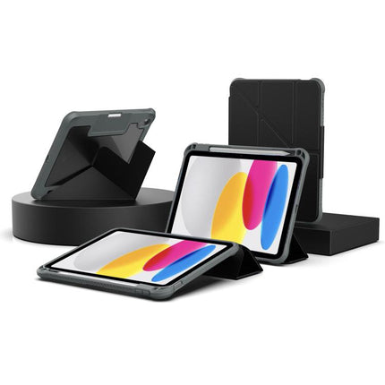 Mutural LiShi Series Y-shaped Multi-fold Vegan Leather Tablet Case, For iPad 2025 / 2022, For iPad Air 11 2026 / 2025 / 2024