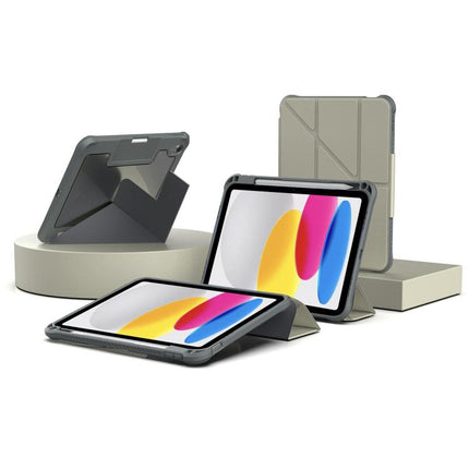Mutural LiShi Series Y-shaped Multi-fold Vegan Leather Tablet Case, For iPad 2025 / 2022, For iPad Air 11 2026 / 2025 / 2024