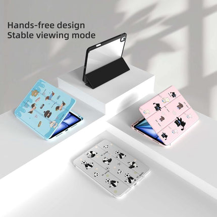 Mutural XingYi Series Tri-fold Vegan Leather Tablet Case, For iPad Air 13 2026 / 2025 / 2024, For iPad Air 11 2026 / 2025 / 2024, For iPad Pro 13 2025 / 2024