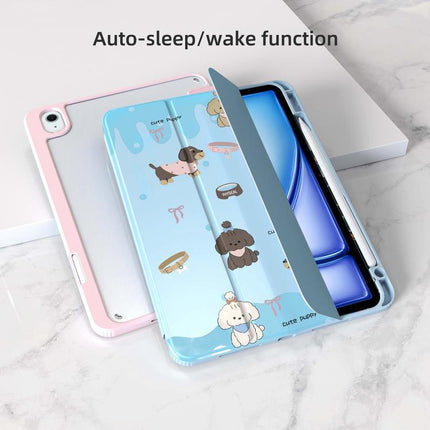 Mutural XingYi Series Tri-fold Vegan Leather Tablet Case, For iPad Air 13 2026 / 2025 / 2024, For iPad Air 11 2026 / 2025 / 2024, For iPad Pro 13 2025 / 2024