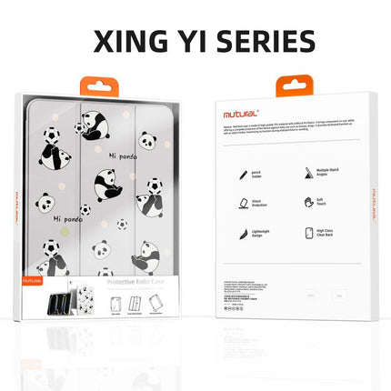 Mutural XingYi Series Tri-fold Vegan Leather Tablet Case, For iPad Air 13 2026 / 2025 / 2024, For iPad Air 11 2026 / 2025 / 2024, For iPad Pro 13 2025 / 2024