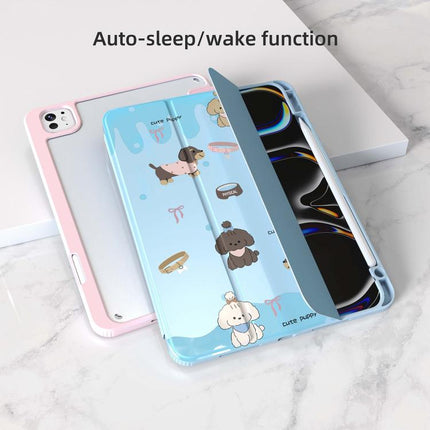 Mutural XingYi Series Tri-fold Vegan Leather Tablet Case, For iPad Pro 11 2025 / 2024, For iPad 2025 / 2022, For iPad Pro 11 2022 / 2021 / 2020
