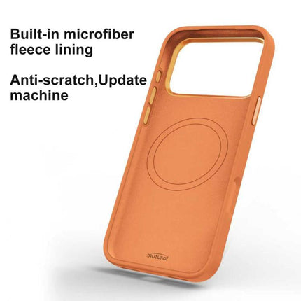 Mutural Puppy Pattern Liquid Silicone Magnetic Phone Case, For iPhone 17 Pro Max, For iPhone 17 Pro