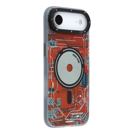 YOUNGKIT Technology Series IMD Hard PC Magnetic Phone Case, For iPhone 17 Pro Max, For iPhone 17 Pro, For iPhone 17, For iPhone Air