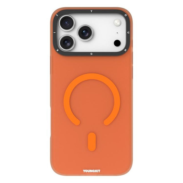 YOUNGKIT Matte PET TPU Magnetic Phone Case, For iPhone 17 Pro Max, For iPhone 17 Pro