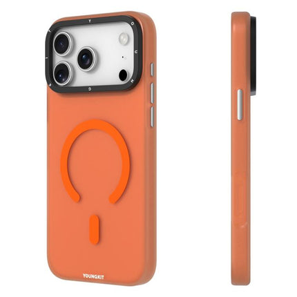 YOUNGKIT Matte PET TPU Magnetic Phone Case, For iPhone 17 Pro Max, For iPhone 17 Pro