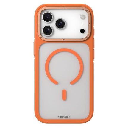 YOUNGKIT Rocky Sand Skin-Touch Matte TPU PC Hybrid Magnetic Phone Case, For iPhone 17 Pro Max, For iPhone 17 Pro