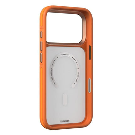 YOUNGKIT Rocky Sand Skin-Touch Matte TPU PC Hybrid Magnetic Phone Case, For iPhone 17 Pro Max, For iPhone 17 Pro