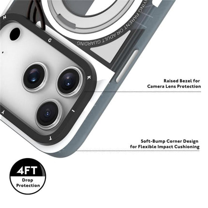 YOUNGKIT Starship Series Rotation Holder IMD TPU Magnetic Phone Case, For iPhone 17 Pro Max, For iPhone 17 Pro