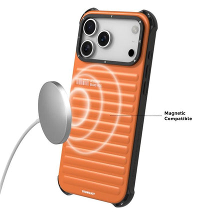 YOUNGKIT True Color Suitcase Texture IMD TPU Magnetic Phone Case, For iPhone 17 Pro Max, For iPhone 17 Pro