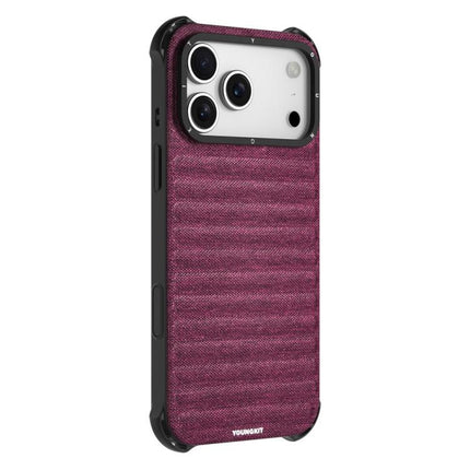 YOUNGKIT Jeans Cloth Texture TPU Canvas Magnetic Phone Case, For iPhone 17 Pro Max, For iPhone 17 Pro